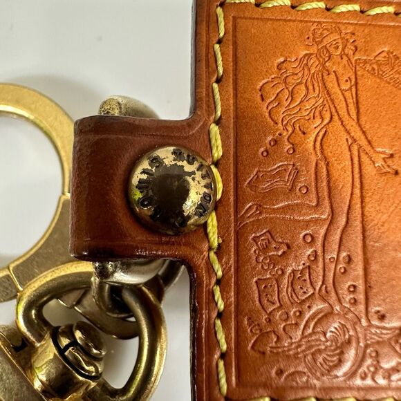 Louis Vuitton Vachetta Leather Key Ring Bag Charm - Picture 5 of 15